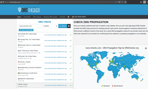 dns propagation